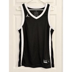 Nike Air Jordan Team Stock Basketball Jersey Black White Small